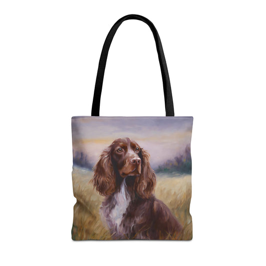 Field Spaniel Polyester Tote Bag (AOP)