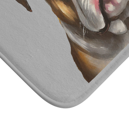 American Bulldog Bathroom Rug Mat