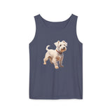 Sealyham Terrier Unisex Relaxed Fit Garment-Dyed Tank Top