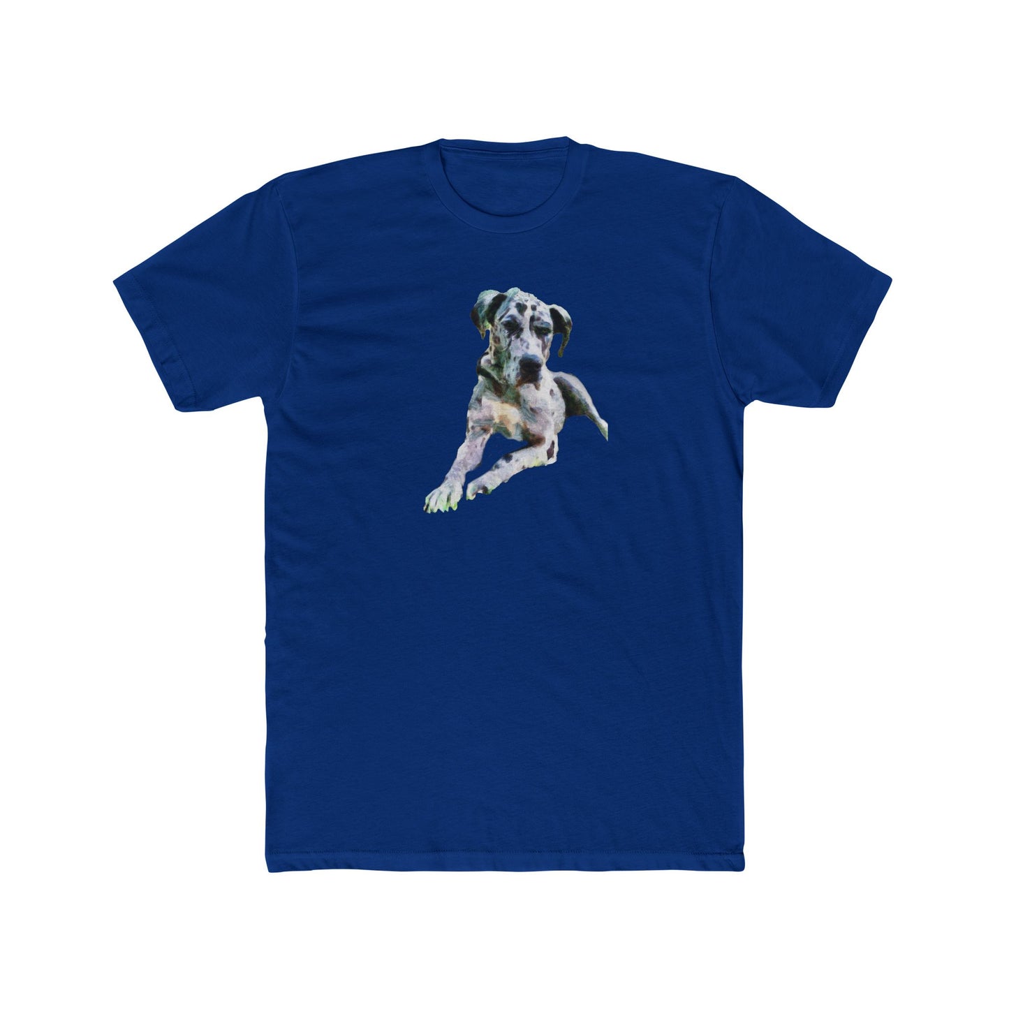 Harlequin Great Dane 'Leonid' Men's Fitted Cotton Crew Tee