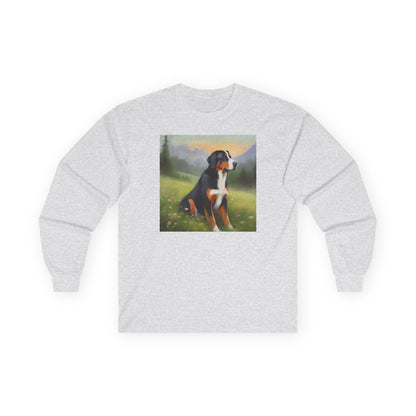 Greater Swiss Mountain Dog Cotton Long Sleeve Tee