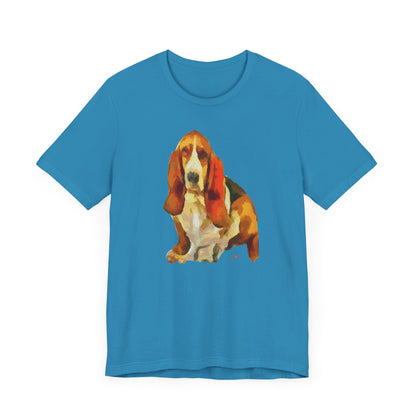 Basset Hound 'Lautrec' Unisex Jersey Short Sleeve Tee