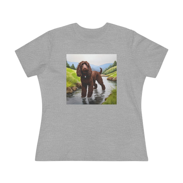 Irish Water Spaniel Women's Relaxed Fit Cotton Tee