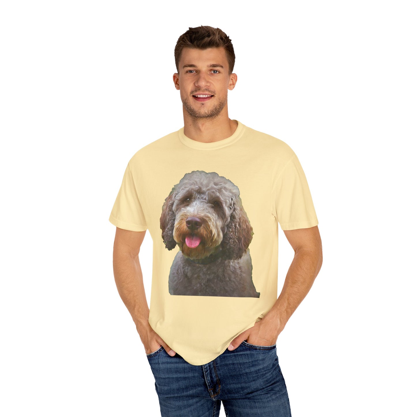 Lagotto Romagnolo 'Italian Truffle Dog' Unisex Garment-Dyed T-shirt