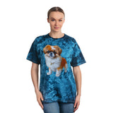 Pekingese Puppy Classic Tie-Dye Tee, Crystal