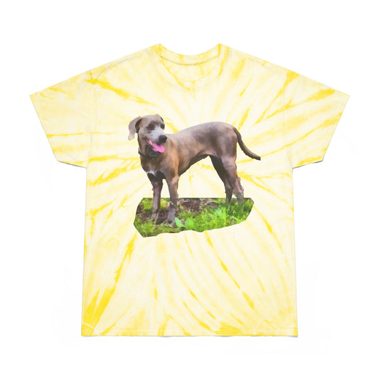 Blue Lacy Unisex Cotton Tie-Dye Tee, Cyclone