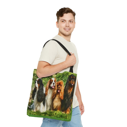 King Charles Spaniels 'Cavalier Club' Tote Bag
