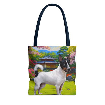 Japanese Terrier Polyester Tote Bag