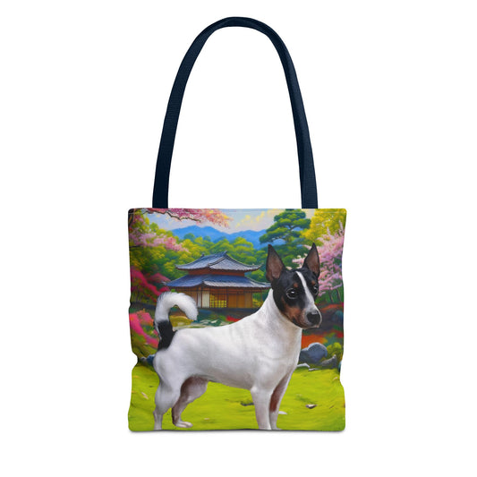 Japanese Terrier Polyester Tote Bag