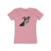 Teddy Roosevelt Terrier Women's Slim Fit Ringspun Cotton Tee