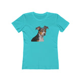 Teddy Roosevelt Terrier Women's Slim Fit Ringspun Cotton Tee