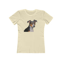 Teddy Roosevelt Terrier Women's Slim Fit Ringspun Cotton Tee