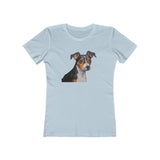 Teddy Roosevelt Terrier Women's Slim Fit Ringspun Cotton Tee