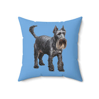 Cesky Terrier - Spun Polyester Throw Pillow