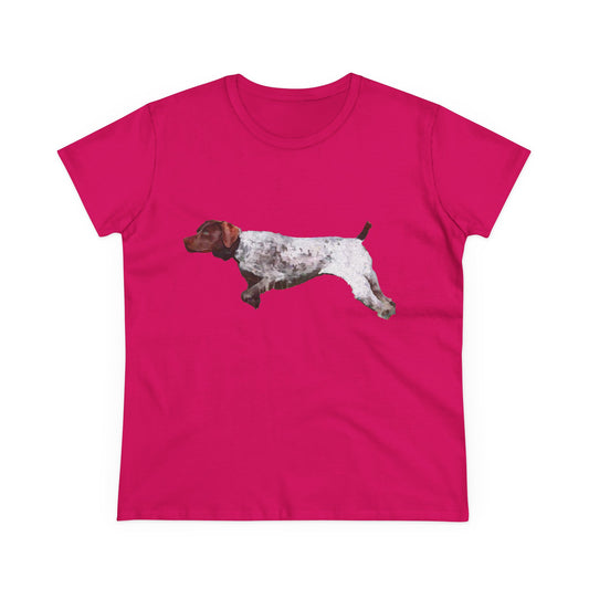 On Point Women's Midweight Cotton Tee for German Shorthaired Pointers