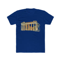 Parthenon - Ancient Greece - Men's FItted Cotton Crew Tee