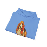 Basset Hound 'Lautrec' Unisex 50/50 Hoodie