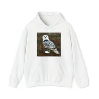 Snowy White Owl - Unisex 50/50 Hoodie