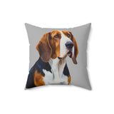 American English Coonhound Spun Polyester Square Pillow
