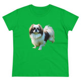 Japanese Chin Women's Artistic Midweight Cotton Tee