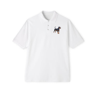 Deutscher Jagdterrier Men's Piqué Polo Shirt