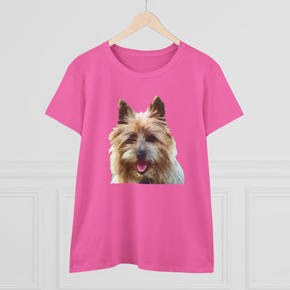Cairn Terrier 'Toto' Women's Midweight Cotton Tee