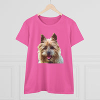 Cairn Terrier 'Toto' Women's Midweight Cotton Tee
