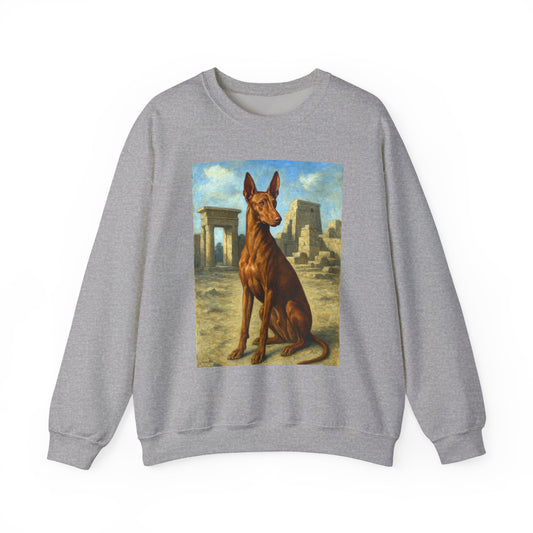 Egyptian Pharoh Hound - Unisex 50/50 Crewneck Sweatshirt