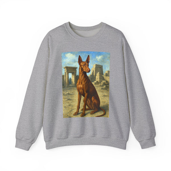 Egyptian Pharoh Hound - Unisex 50/50 Crewneck Sweatshirt