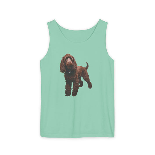 Irish Water Spaniel Unisex Relaxed Fit Garment-Dyed Tank Top
