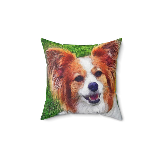 Papillon Spun Polyester Throw  Pillow