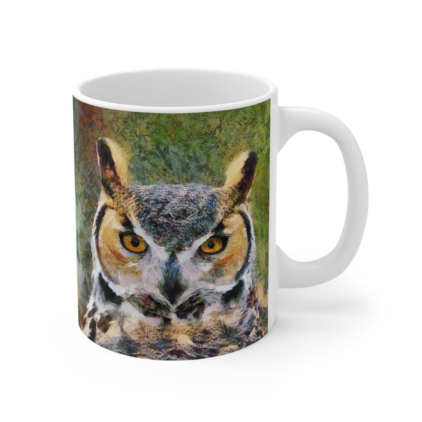 Great Horned Owl 'Hooty' Ceramic Mug 11oz