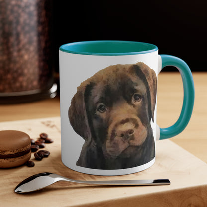 Chocolate Labrador Retriever - Accent Coffee Mug, 11oz