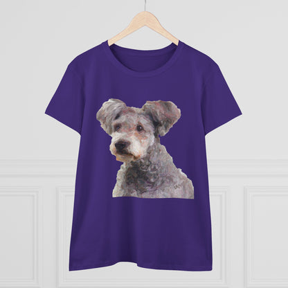Hungarian Pumi Women's Midweight Cotton Tee