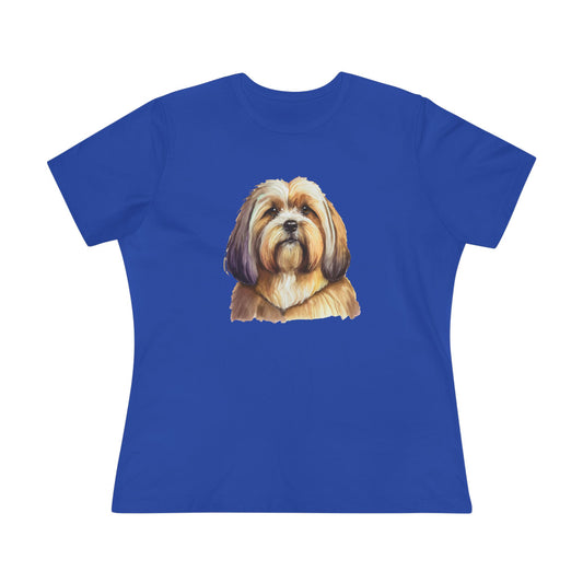 Lhasa Apso Women's Relaxed Fit Cotton Tee