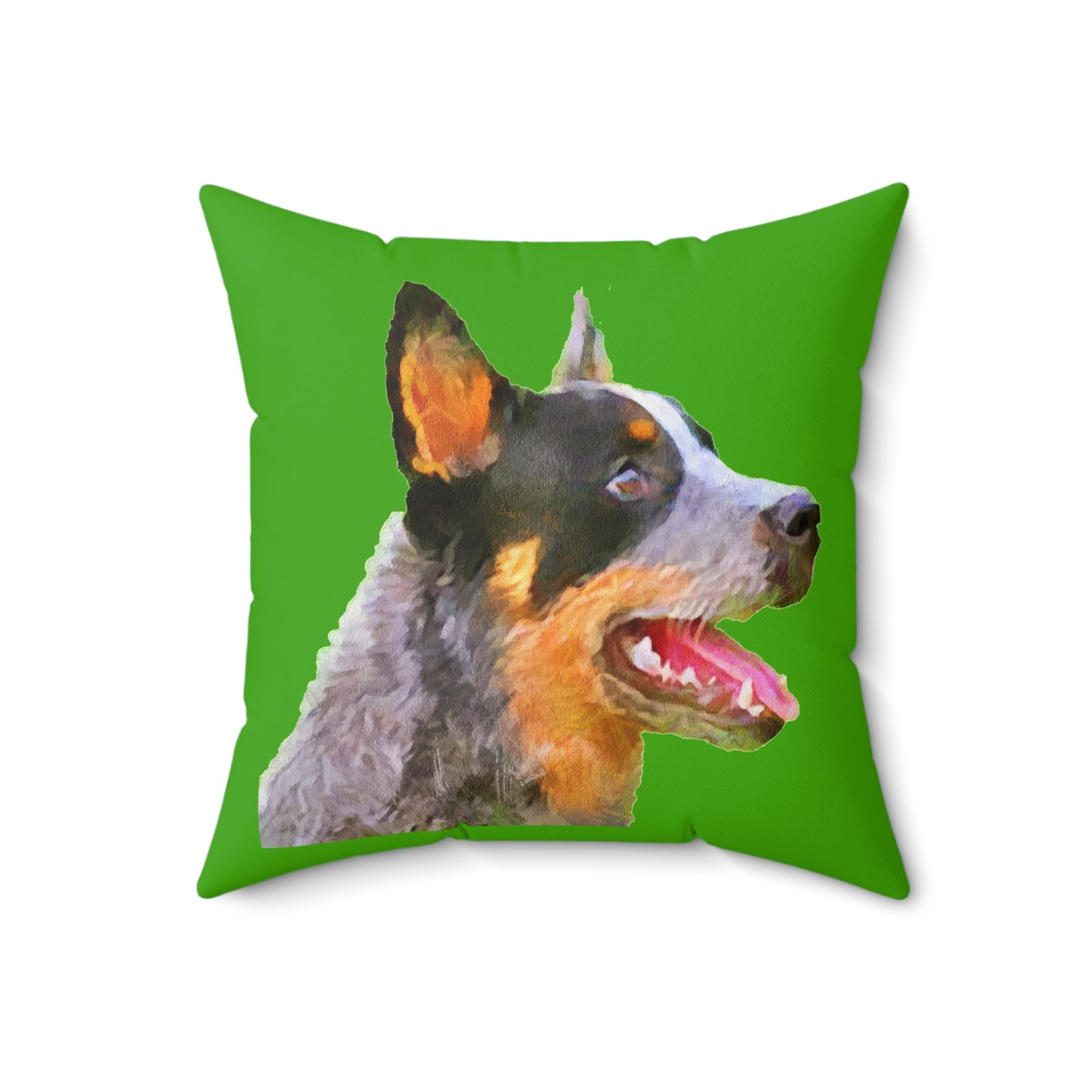 Blue Heeler - Australian Cattle Dog 'Percy' Spun Polyester Throw Pillow