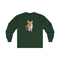 Welsh Corgie Puppy - Unisex Classic Cotton Long Sleeve Tee