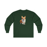 Welsh Corgie Puppy - Unisex Classic Cotton Long Sleeve Tee