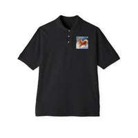 Finnish Spitz Men's Piqué Polo Shirt