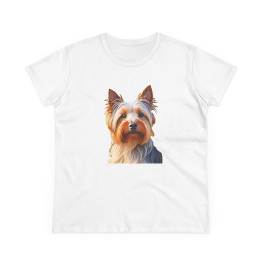 Silky Terrier Women's Midweight Cotton Tee