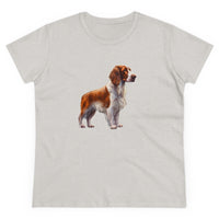 Irish Red & White Setter  Women's Midweight Cotton Tee