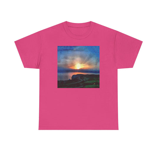 Sifnos (Greece) Sunset #2 - Unisex Heavy Cotton Tee
