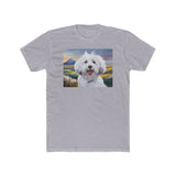 Coton de Tulear Men's Fitted Cotton Crew Tee