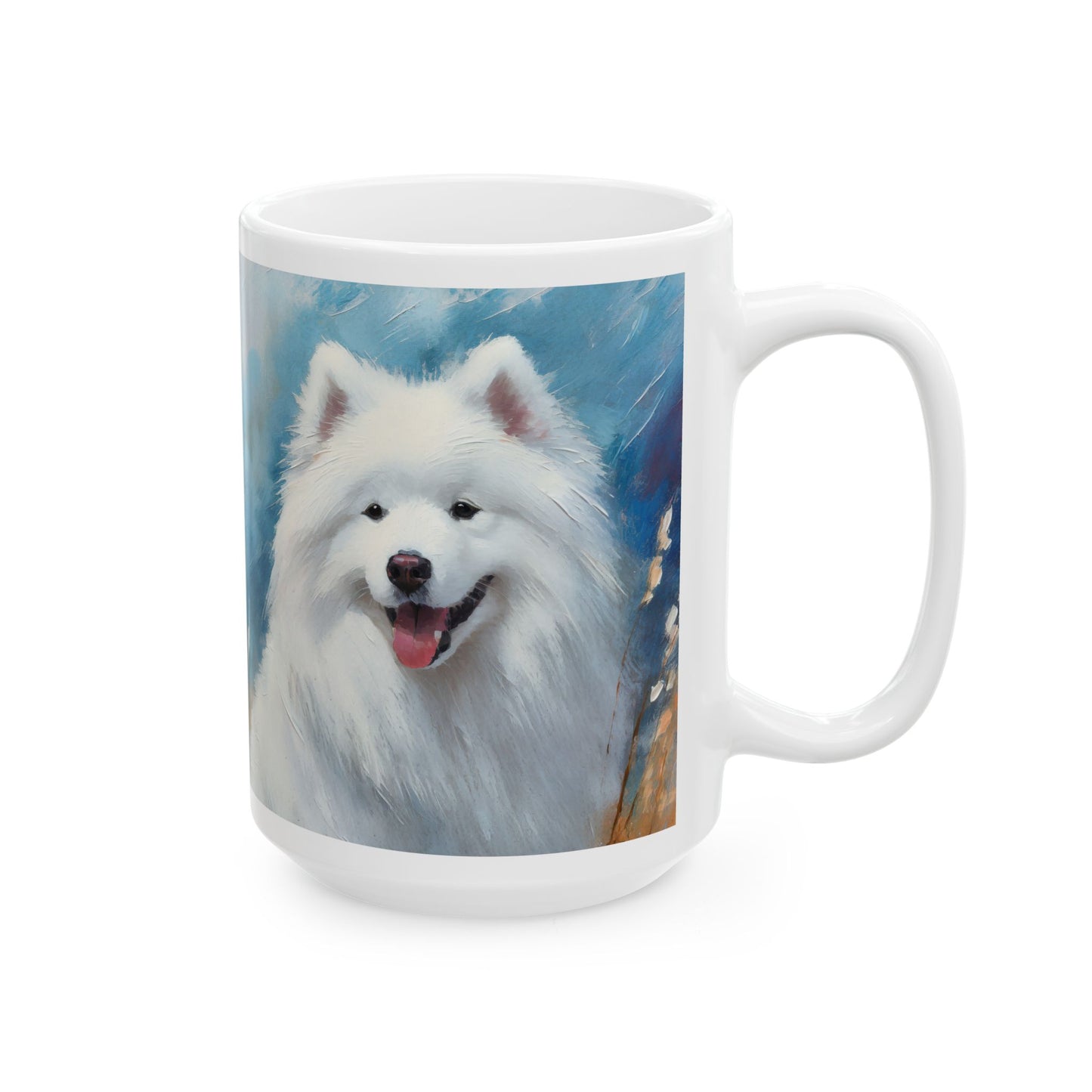 Samoyed Ceramic Mug - Fluffy Comfort in Your Hands