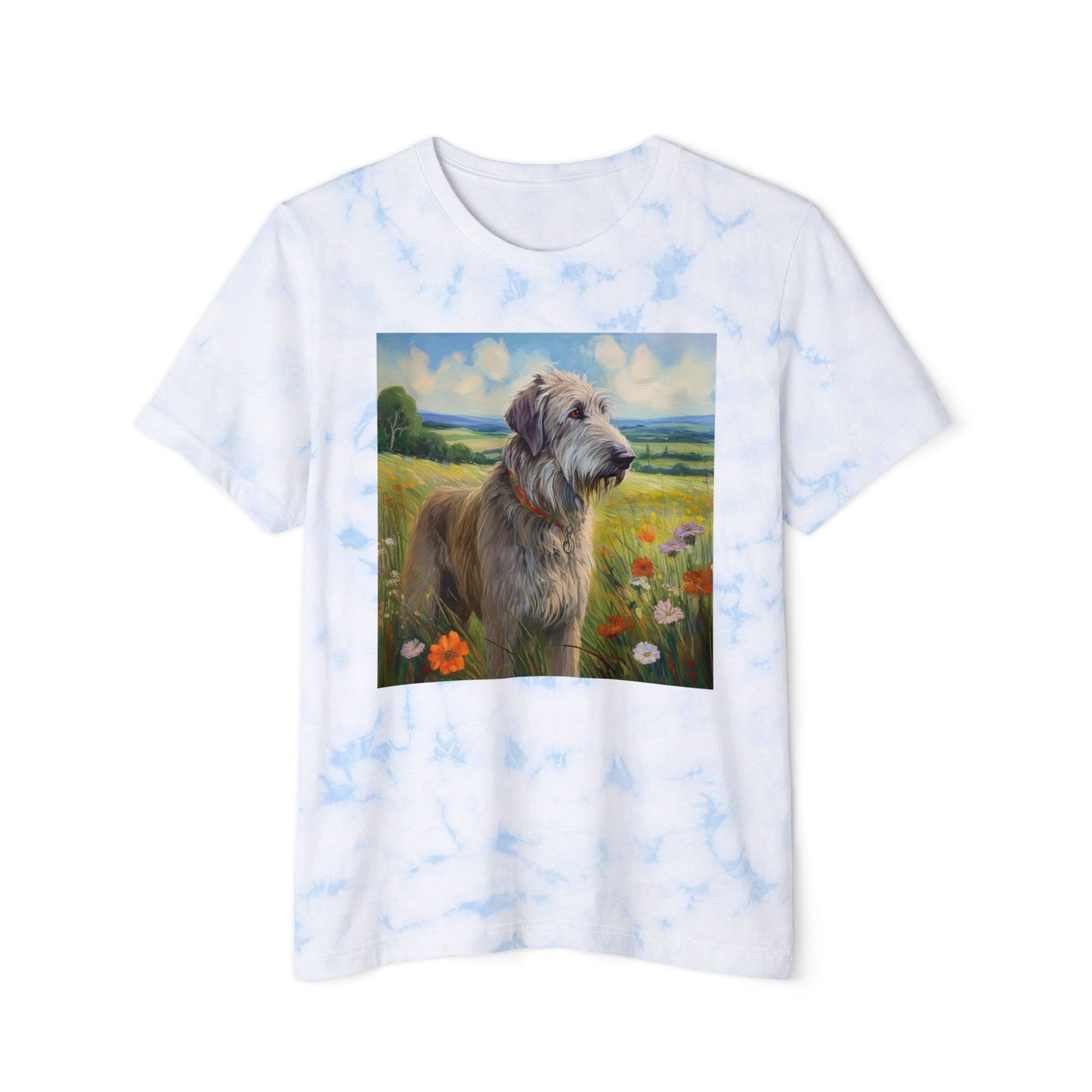 Irish Wolfhound Unisex FWD Fashion Tie-Dyed T-Shirt