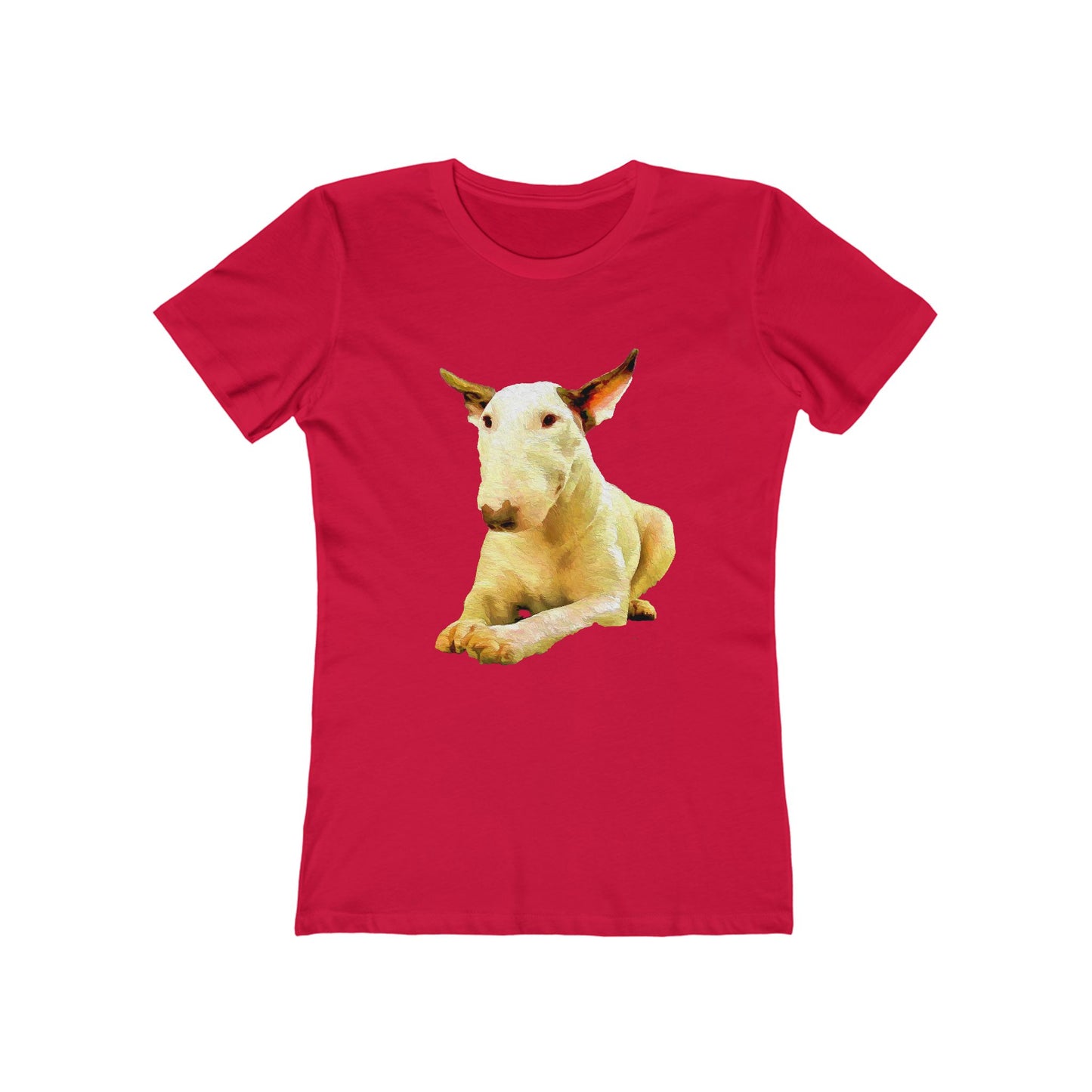 English Bull Terrier - Women's Slim Fit Ringspun Cotton T-Shirt