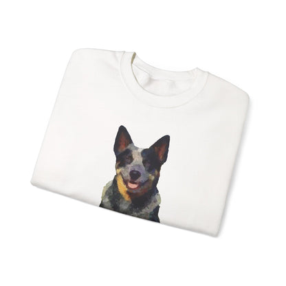 Blue Heeler 'Bailey' - Australian Cattle Dog Unisex 50/50 Crewneck Sweatshirt