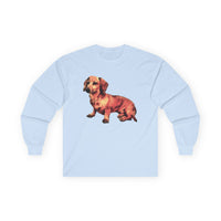 Dachshund 'Simone' Unisex Cotton Long Sleeve Tee