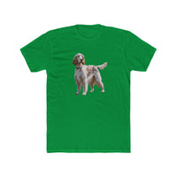 English Setter #4 - Men's Fitted Cotton Crew Tee