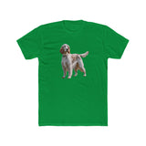 English Setter #4 - Men's Fitted Cotton Crew Tee